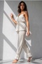 Women's Regular Cut Seasonless White Pajama Set - 5