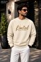 Men's Limited Edition Lettered Round Neck Casual Cotton Sweatshirt