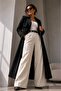 Women's Long Double-Breasted Trench Coat with Buttons Classic Model Tc0635 - 3