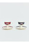 LCW HOME Mixed Flower Printed 2-Person Porcelain Coffee Cup Set - 3