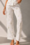 Women's Classic Natural Button Night Multi-Color Pajama Set - 4