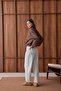 Women's Brown Snap Fastener Zr Bomber Jacket - 3