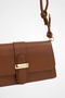 Parma Women's Shoulder Bag with Flap and Buckle, Adjustable Long Strap Crossbody Bag - 6