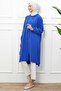 Saks Blue Elastic Sleeve Zipper Cap - 4
