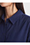 Two Mt Shop Quality Navy Blue Oversize Poplin Women's Shirt Tunic - 3