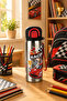Siply 600 ml Patterned 304 Stainless Steel Children's Water Bottle with Double Drinking Mode and Lock Lid, Car Pattern - 2