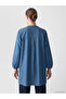 Trendlucky Women's Oval Collar Jean Tunic with a Difference - 3