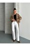 Double-Breasted Belted Buttoned Crop Jacket - 5