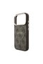 iPhone 18 Pro Max Case Licensed M-Safe Compatible C-Magnet 4g Patterned Lettering Logo Cover Brown - 6