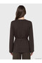 Alita City Lcw Modest Brown Interlock Plain Loose & Baggy Women's Sweatshirt Tunic with a Difference - 4