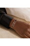 Black copper damask thin copper bracelet, adjustable - 6