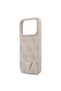 iPhone 18 Pro Case Licensed M-Safeli Pu Leather Stone Triangle Logo 4g Patterned Strass Cover Pink - 6