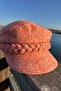 Orange Winter Newsboy Hat |   Women's Newsboy Vintage Cap - 4