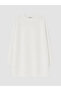 Lcw Modest White Stone Soft Touch Women's Sweatshirt Tunic