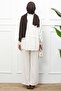 Ecru Tunic Modal Set with Pants - 5