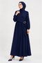 Aerobi̇n Tesettür Buckle-Decorated Dress Plus Size