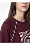 Lcw Modest Plum Printed Oversize Women's Sweatshirt Tunic - 3