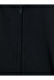Lcw Kids Black Hooded Girl's Zip-Up Sweatshirt - 3