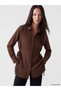 Alita City Farkıyla Lcw Everyday Brown Women's Shirt Tunic with Tie Sides
