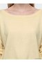 Alita City Farkıyla Xside Yellow Boat Neck Women's Knitwear Sweater - 3
