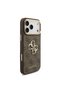 iPhone 18 Pro Max Case Original Licensed 4g Large Metal Logo Thick Strap Cover Brown - 4
