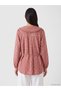 Alita City Farkıyla Lcw Everyday Burgundy Baby Collar Plaid Women's Shirt Tunic - 4