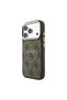 iPhone 18 Pro Case Licensed M-Safeli Gold Frame C-Magnet 4g Patterned Lettering Logo Cover Brown - 2