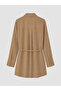 Lcw Modest Beige Modal Blend Tie-Up Women's Shirt Tunic - 8