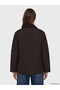Esvab • Modern & Distinctive Velvet Shirt Roba Collar Women's Puffer Coat - 6