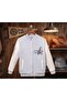 Pulled Pocket, Ribbed, Embroidered Children's College Coat / School Coat
