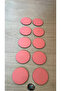 Pink Color 6 cm Diameter 10 Pieces Round 3 mm - 2