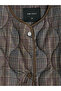 Lcw Vision Brown Crew Neck Plaid Women's Puffer Coat - 8