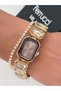 Steel Strap Special Design Women's Wristwatch with 2 Years Warranty, 3 Atm Waterproof + Bracelet as a Gift