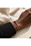 Copper black diamond stripe thin copper bracelet, adjustable - 6