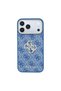 iPhone 18 Pro Max Compatible Case Original Licensed 4g Big Stone Resin Logo Pu Cover Blue - 3