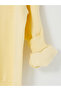 Xside Yellow Crew Neck Oversize Women's Thick Sweatshirt - 6