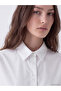Lcw Modest White Poplin Women's Shirt Tunic - 3