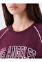Xside Plum Printed Oversize Women's Sweatshirt - 3