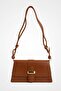 Parma Women's Shoulder Bag with Flap and Buckle, Adjustable Long Strap Crossbody Bag - 3