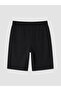 Özmarka New Season Black Standard Fit Men's Shorts - 7