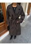 Oversized Cloak Belted Long Trench Coat