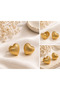 Heart Double Sided Steel Earrings - 2