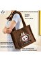 Cute Character Patterned Plush Bag – Zippered, with Shoulder Strap, Soft Handbag - 4