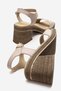 Women's Single-Strap Heeled Sandals Beige - 4