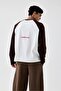 Double Color Eagle Printed Detailed Oversize Long Sleeve Tshirt - 2
