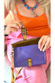 100% Real Leather, Completely Handmade, Single Compartment Women's Purple Tan Minimal Postman Shoulder Bag - 3