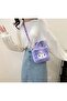 Cute Cat Kuromiii Patterned Purple Plush Bag – Zippered, Shoulder Strap, Soft Handbag - 7
