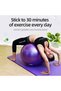 Gym Ball Exercise Ball, Anti-Burst Yoga Ball with Quick Pump, 55cm/65cm/75cm Thick Balance Ball Chair for Birthing Fitness Workout Stability Pilates, Gym & Home - 2