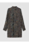 Alita City Lcw Grace Navy Blue Patterned Women's Shirt Tunic with a Difference - 6