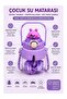 Cute Rabbit Figured Water Bottle, Children's Water Bottle with Straw, Water Bottle with Neck Strap for School